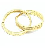 Argola Africana em ouro amarelo 18k feminina - 2BRO0041